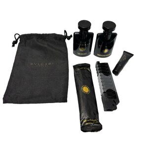Bvlgari Emirates First Class Amenity Kit Luxury Travel Set Toiletries Deluxe Gif